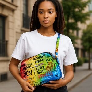Colorful Graffiti Crossbody Bag